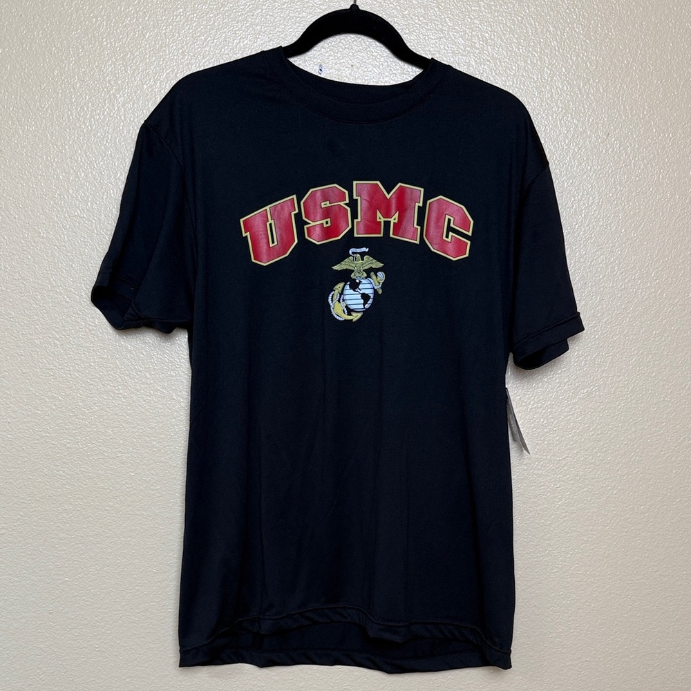 USMC Black Short Sleeve T-Shirt